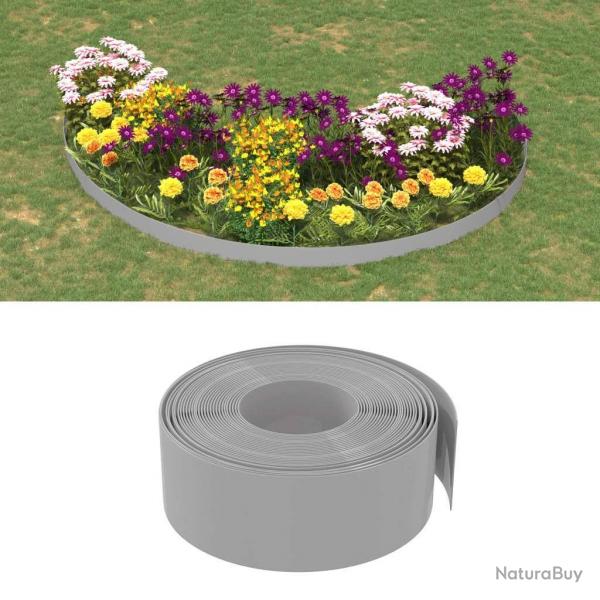 Bordures de jardin 3 pcs gris 10 m 20 cm polythylne