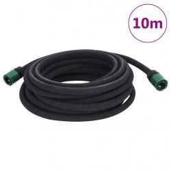 Tuyau d'arrosage de jardin noir 0,6" 10 m caoutchouc