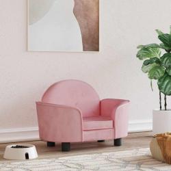 Lit pour chien rose 66x40x45 cm velours