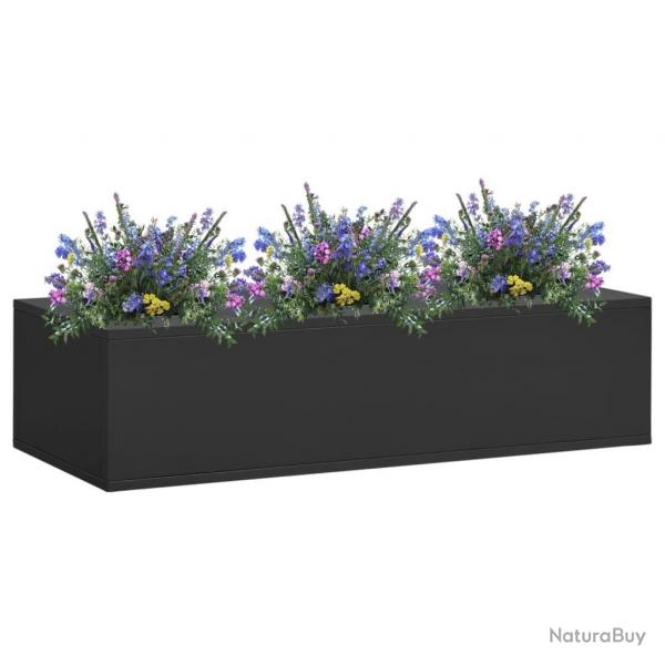 Bote  fleurs de bureau Anthracite 90x40x23 cm Acier