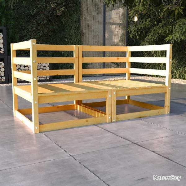 Canap  2 places de jardin Bois de pin solide