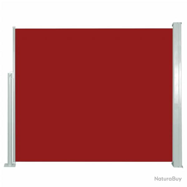 Auvent latral rtractable 120 x 300 cm Rouge