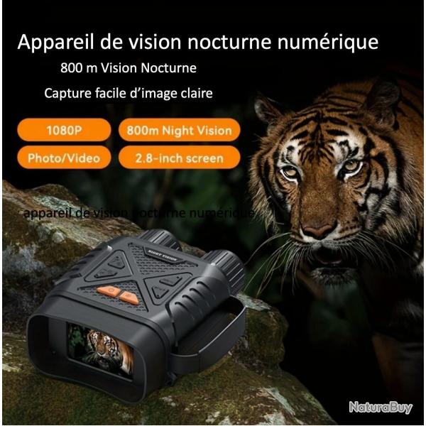 Jumelles de Vision Nocturne INSKAM avec Zoom Numrique 10X - Vision Infrarouge  Longue Porte