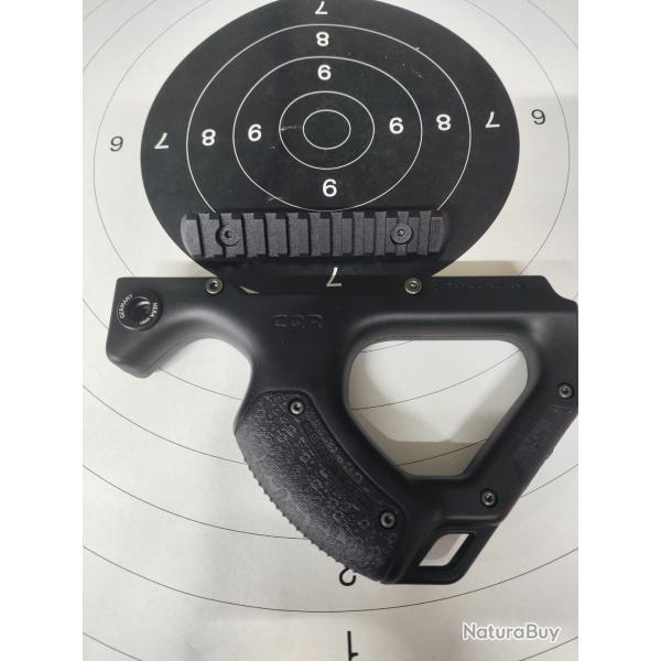 Poigne HERA ARMS CQR Front grip Picatinny Noir + rail picatinny