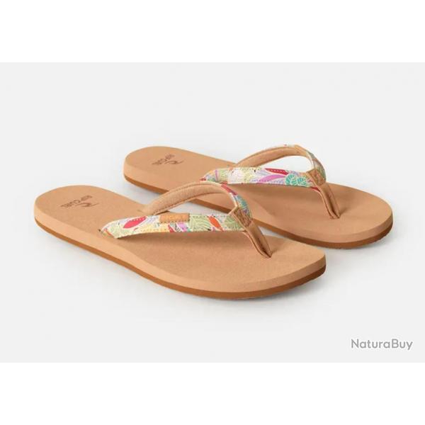 Tongs Rip Curl "Freedom Bloom Open Toe" 38 Marron