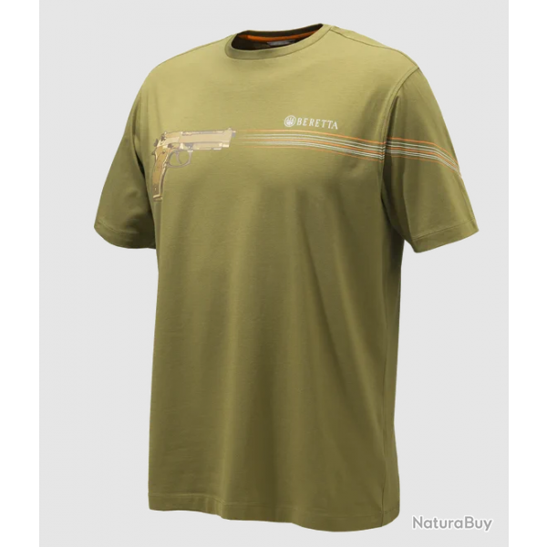 Vente flash ! T shirt Beretta 92 - Beige