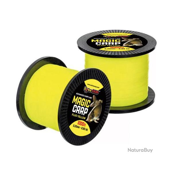 Nylon Extra Carp Magic Carp Jaune Fluo 1000m 0.35mm