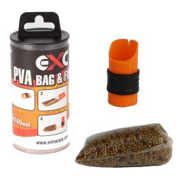 Kit PVA Extra Carp EXC PVA Bag & Funnel 70x140mm (par 25)
