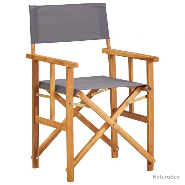 Chaise de metteur en scne Bois massif d'acacia