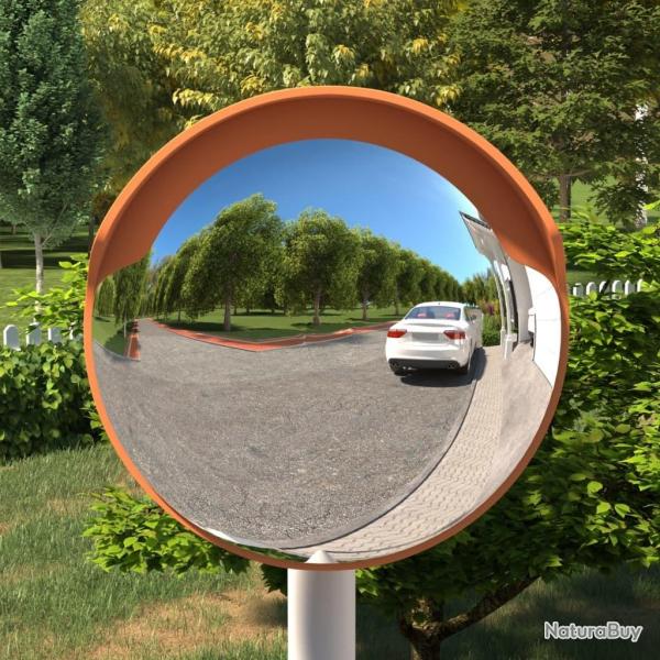 Miroir de traffic convexe extrieur Orange 30 cm Polycarbonate