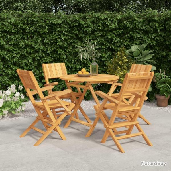 Ensemble  manger de jardin 5 pcs Bois de teck massif