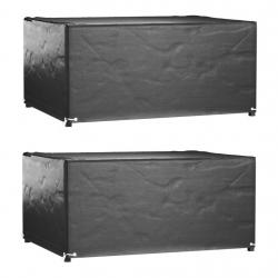 Housses salon de jardin2pcs 8oeillets 160x120x75cm rectangulaire