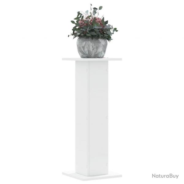 Supports pour plantes 2 pcs blanc 30x30x80 cm bois d'ingnierie