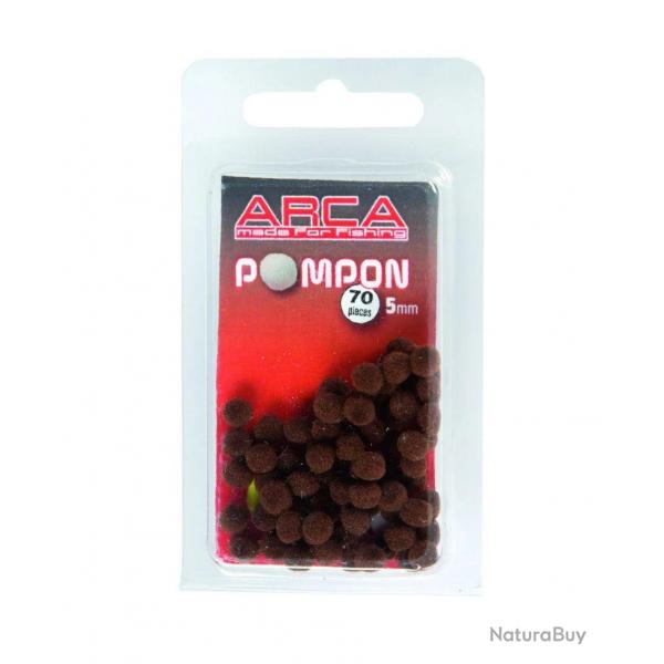 ARCA SCHE ARTIFICIEL POMPON 5MM ARCA Bruin