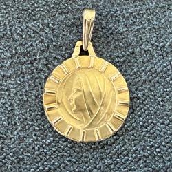 Pendentif or massif 18 carats - Marie - catholique - Chrétien