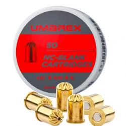 CARTOUCHES 9 MM RK A BLANC UMAREX X50