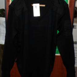 PULLOVER NOIR SERVICE PENITENTIAIRE DU ROYAUME UNI  ,NEUF AVEC MANCHES LONGUES ,TAILLE L OU  TAILLE