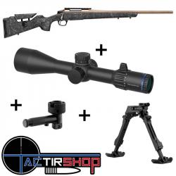 Pack TLD Carabine CVA Cascade LRX Black Cerakote 308 Win + Lunette Vector Optics Taurus Genll 4-32x5