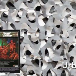 Filet de camouflage Anti-feu "Crazy Camo" Gris Gris 2,4x6m