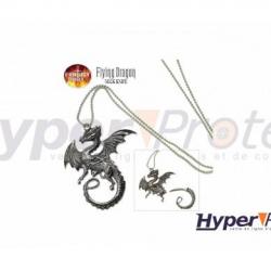 Collier pendentif dragon avec lame cachée