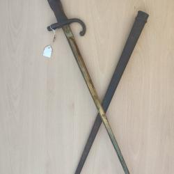 Baïonnette française modèle 1874 pour fusil Gras