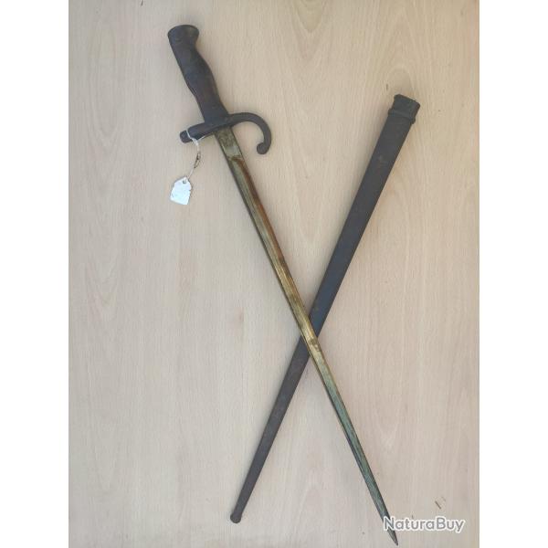 Baonnette franaise modle 1874 pour fusil Gras