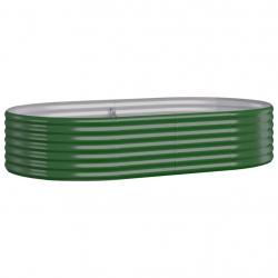 Jardinière bac lit surélevé plantes fleurs terrasse jardin de jardin acier enduit de poudre 175 x 1