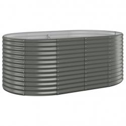 Jardinière bac lit surélevé plantes fleurs terrasse jardin de jardin acier enduit de poudre 175 x 1