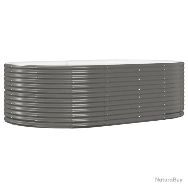 Jardinire bac lit surlev plantes fleurs terrasse jardin de jardin 212 x 140 x 68cm acier enduit