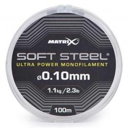 MATRIX FIL DE PÊCHE SOFT STEEL ULTRA POWER MONOFILAMENT MATRIX 0,10mm 100m