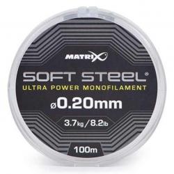 MATRIX FIL DE PÊCHE SOFT STEEL ULTRA POWER MONOFILAMENT MATRIX 0,20mm 100m