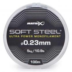 MATRIX FIL DE PÊCHE SOFT STEEL ULTRA POWER MONOFILAMENT MATRIX 0,23mm 100m