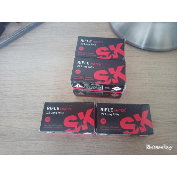 300 cartouches SK Rifle Match .22lr (Boites de 50)