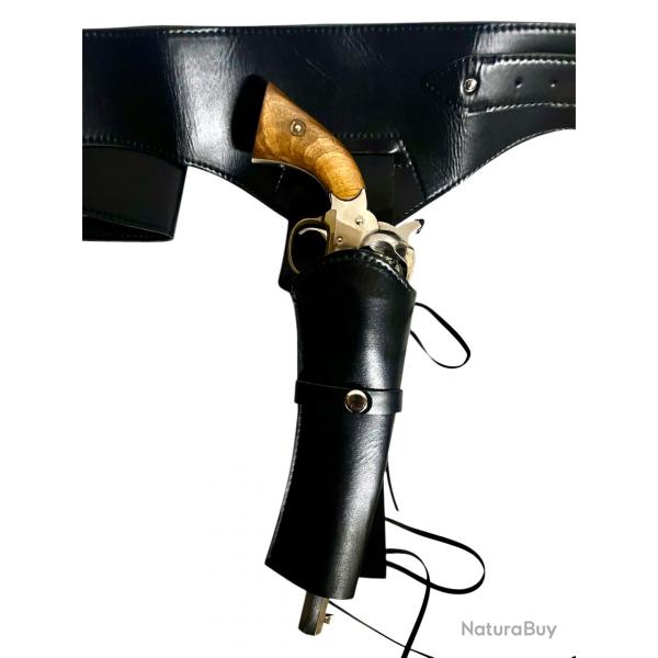 Revolver 44 poudre noire chrom  Remington COLTMAN avec holster