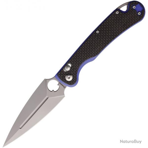 Couteau Daggerr Arrow Crossbar Lock Lame Spear Point Acier D2 Manche G10/Fibre Carbone DGR1CFBLBBX -