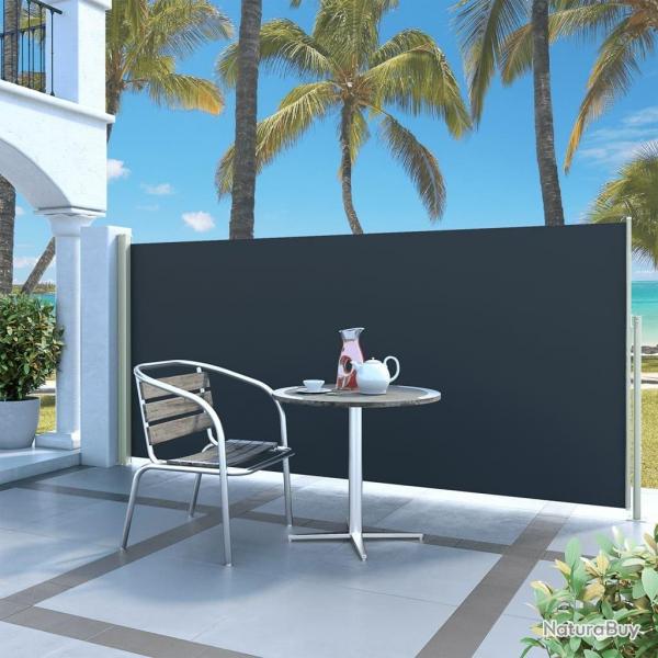 Auvent latral rtractable 140 x 300 cm Noir