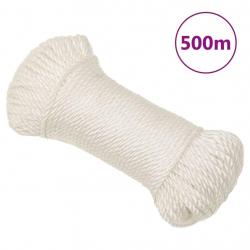 Corde de travail Blanc 8 mm 500 m polypropylène