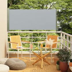 Auvent latéral rétractable de patio 160x300 cm Gris