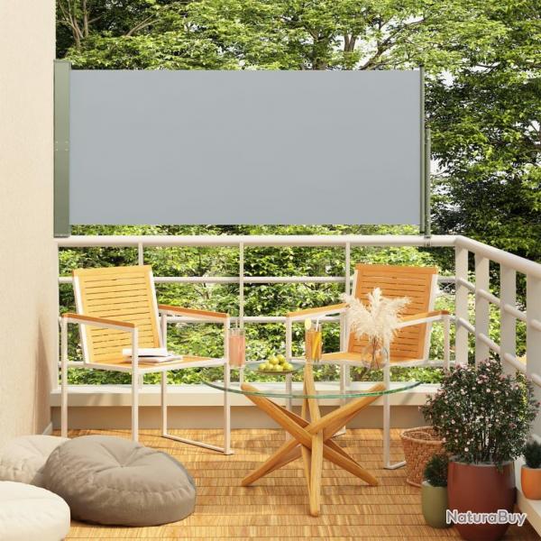 Auvent latral rtractable de patio 160x300 cm Gris