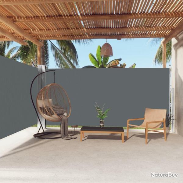 Auvent latral rtractable Anthracite 180x600 cm