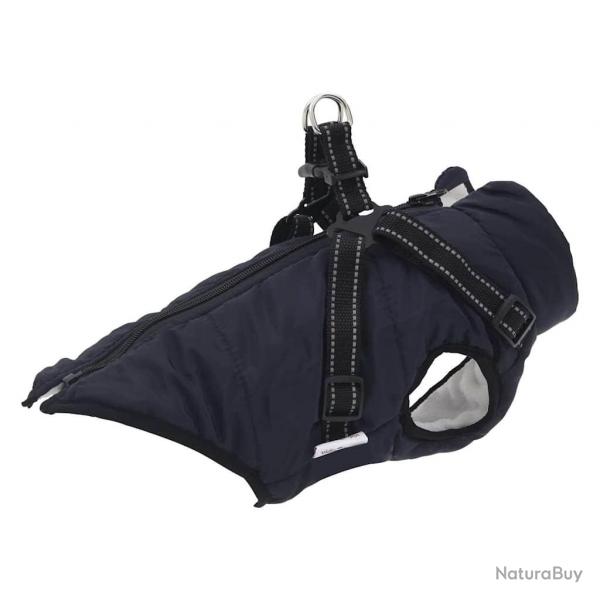 Manteau pour chiens avec harnais impermable rflchissant L40