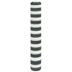 Filet brise-vue vert et blanc 1,8x25 m PEHD 75 g/m²