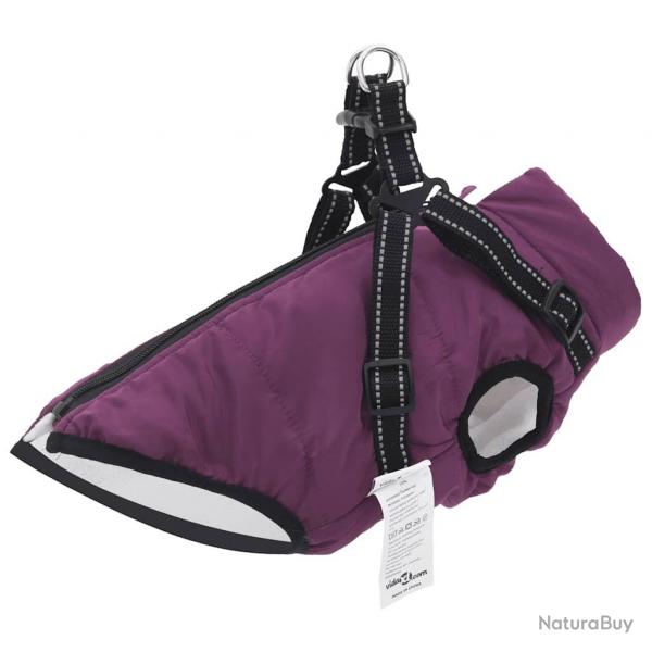 Manteau pour chiens avec harnais impermable rflchissant L28