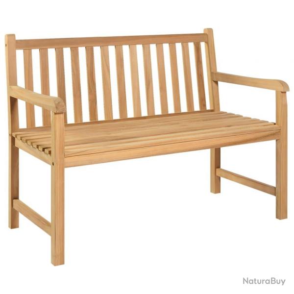 Banc de jardin 114 cm bois de teck solide