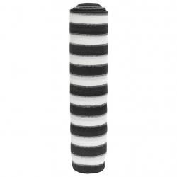 Filet brise-vue anthracite et blanc 1,5x10 m PEHD 150 g/m²