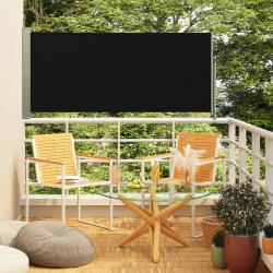 Auvent latéral rétractable de patio 140x300 cm Noir