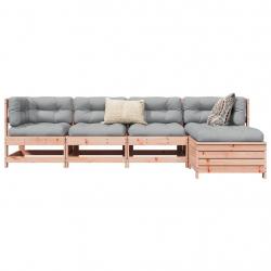Salon de jardin 5 pcs bois massif sapin de douglas
