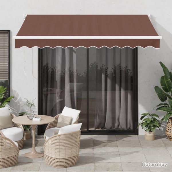 Auvent manuel rtractable marron 300x250 cm