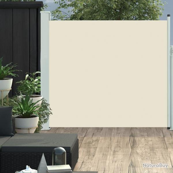 Auvent latral rtractable de patio 170x300 cm Crme