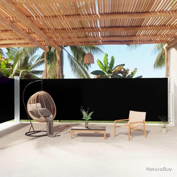 Auvent latral rtractable Noir 180x1000 cm